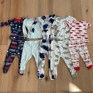 5 Pairs Toddler Boys Pajama Sets